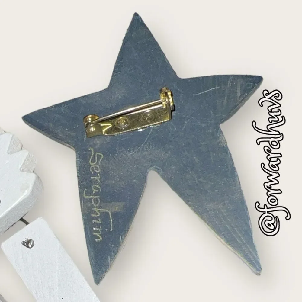 Bundle 3 for $15 American Flag Brooch and Star-Shaped Brooches